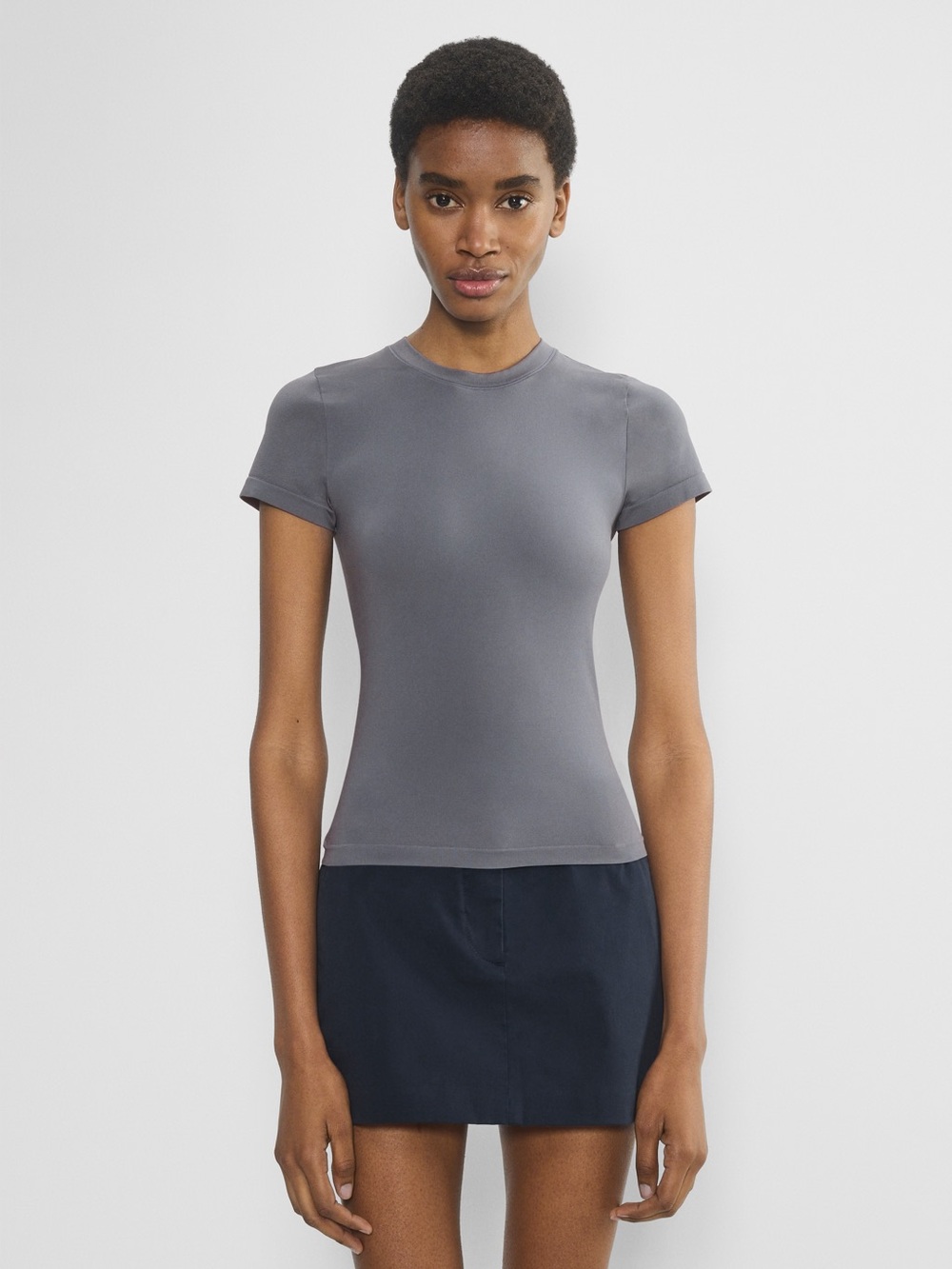 Aritzia grey Short Sleeve Crewneck Tee